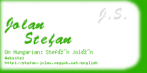 jolan stefan business card